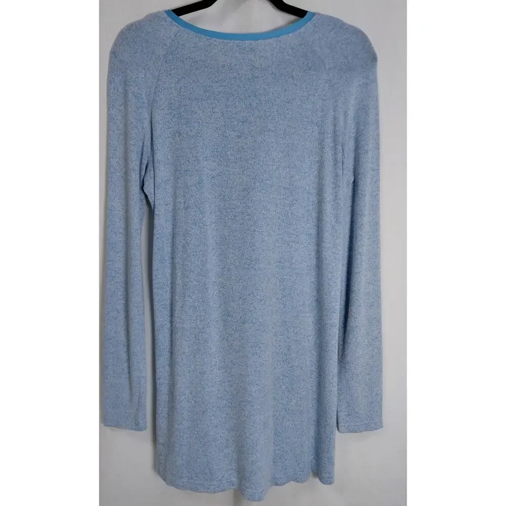 H by Halston Blue Knit Lightweight Top Women Size XS